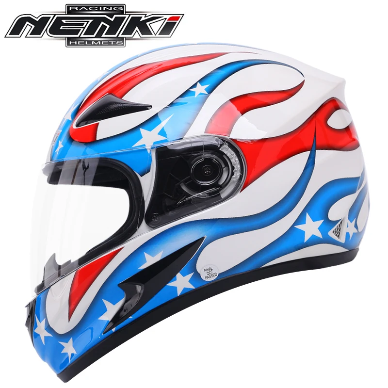 

NENKI Men's Motocross Helmet Retro Scooter Helmets Motorbike Moto Riding Racing Helmet Shield Helmet