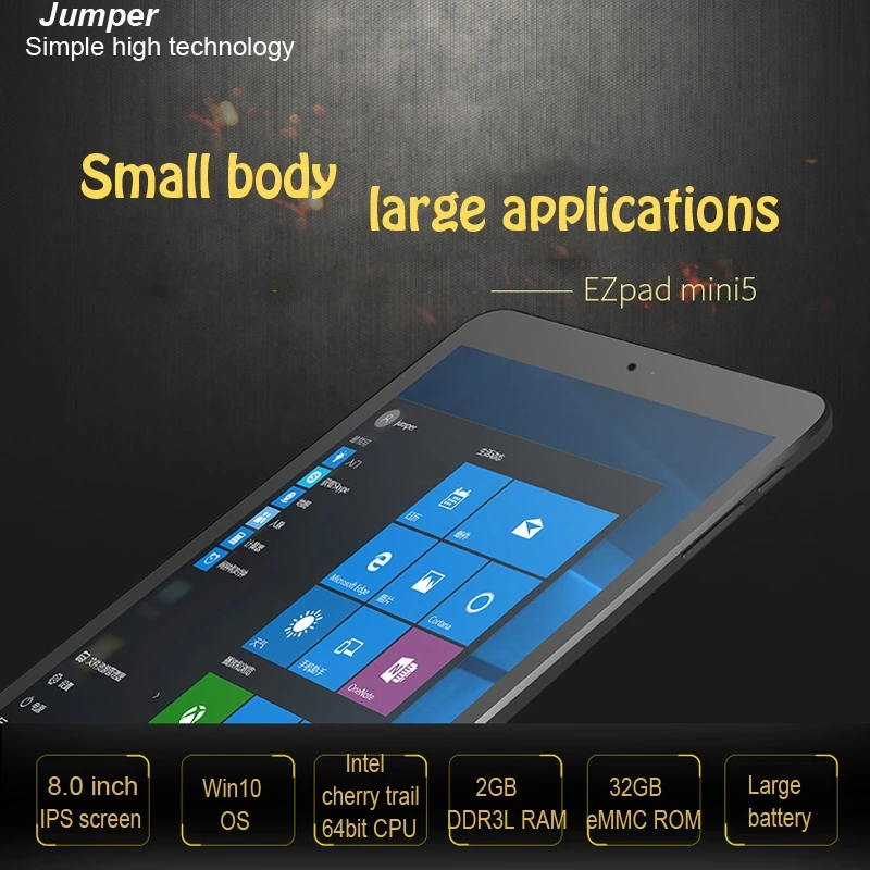 Оригинальный Jumper EZpad mini 5 планшетный ПК 8 0 дюйма 2 Гб ОЗУ 32 ПЗУ Windows 10 Intel Cherry Trail Z8350
