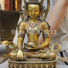 Bi001202 Старый Медь Бронза Золото Свинка Бодхисаттва Авалокитешвара Кван-Инь Гуаньинь Будды