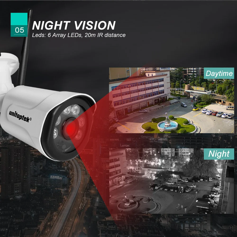 1080P wifi уличная IP камера беспроводная Onvif 720P наружная пуля 2MP безопасности