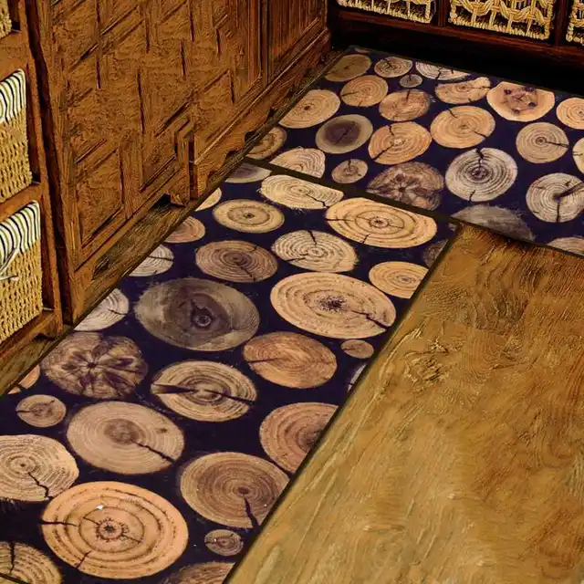 Kingart Antique Wood Tree Door Mats Slip Resistant Kitchen Floor Mat Kingart Antique Wood Tree Door Mats Slip Resistant Kitchen Floor Mat Living Room Rug And Carpets For Decoration