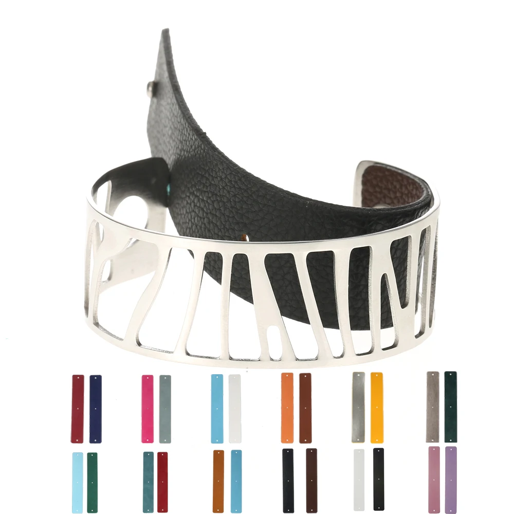 

Legenstar Bracelets Bangles for Women Parrot Cuff Bangle Stainless Steel Argent Manchette Interchangeable Leather Band Pulseiras