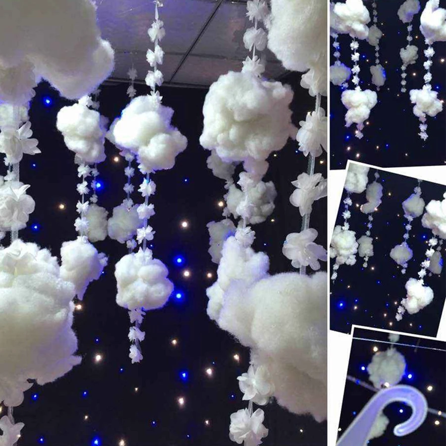Wedding White Clouds Cotton Decorations Creative Christmas Wedding Party Ceilings Decorative