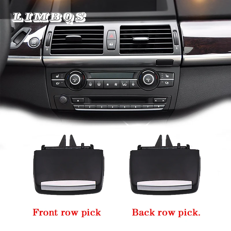 Silver Interior Upper Dashboard Air Vent Outlet Trim for BMW X5 E70 2008-2013