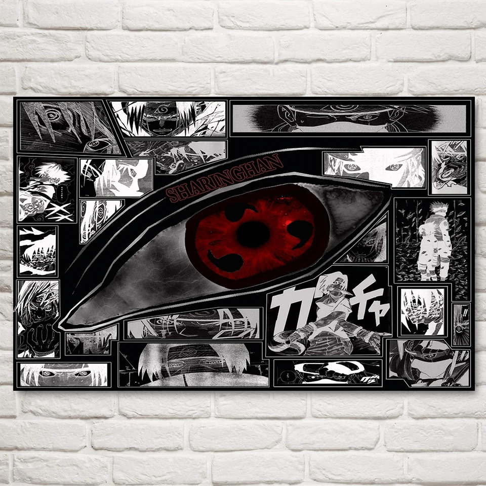 

Modern Pictures Bedroom Wall Art 1 Piece Naruto Sharingan Sasuke Canvas Painting Printed Anime Uchiha Itachi Poster Home Decor