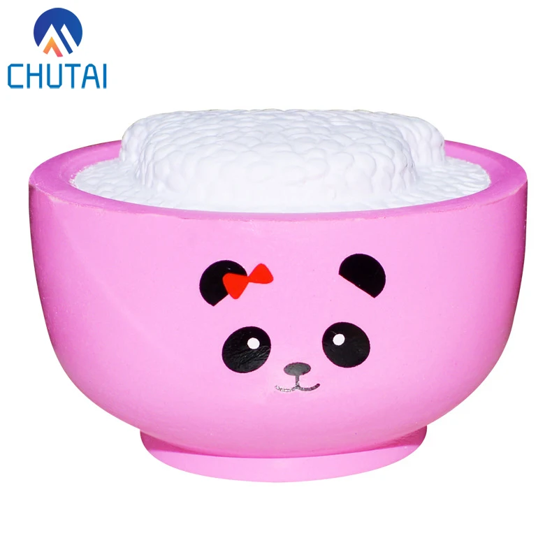 

Jumbo Kawaii Simulated Food Rice Bear Squishy Bread PU Slow Rising Cream Scented Squeeze Toys Stress Relief Toy Gift 10*4.5 CM