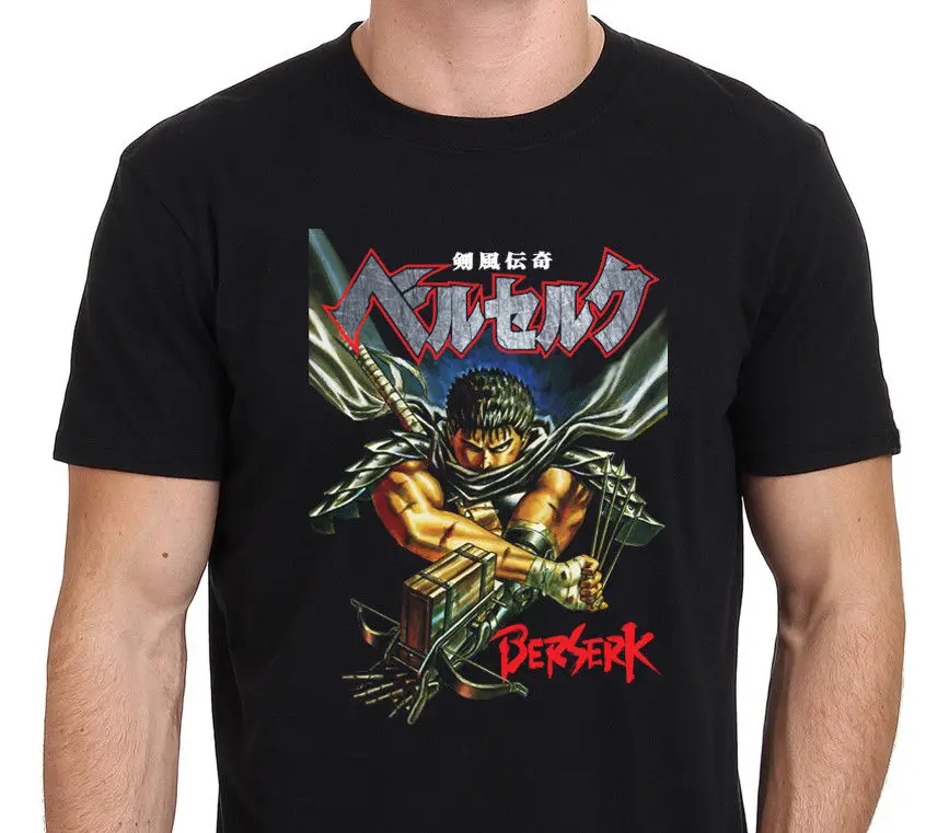 Новый Берсерк кишки Японии аниме Манга футболка человек Размеры: S-XXL | Мужская