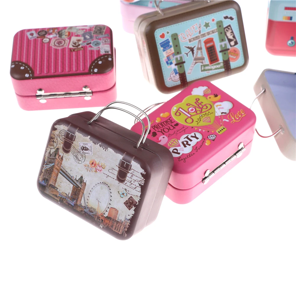 1:6 Scale Mini Trunk Toy Miniatura Dollhouse Scene Accessories Dollhouse Miniature Suitcase Pocket Furniture DIY Doll House Kit 1:6 Scale Mini Trunk Toy Miniatura Dollhouse Scene Accessories Dollhouse Miniature Suitcase Pocket Furniture DIY Doll House Kit