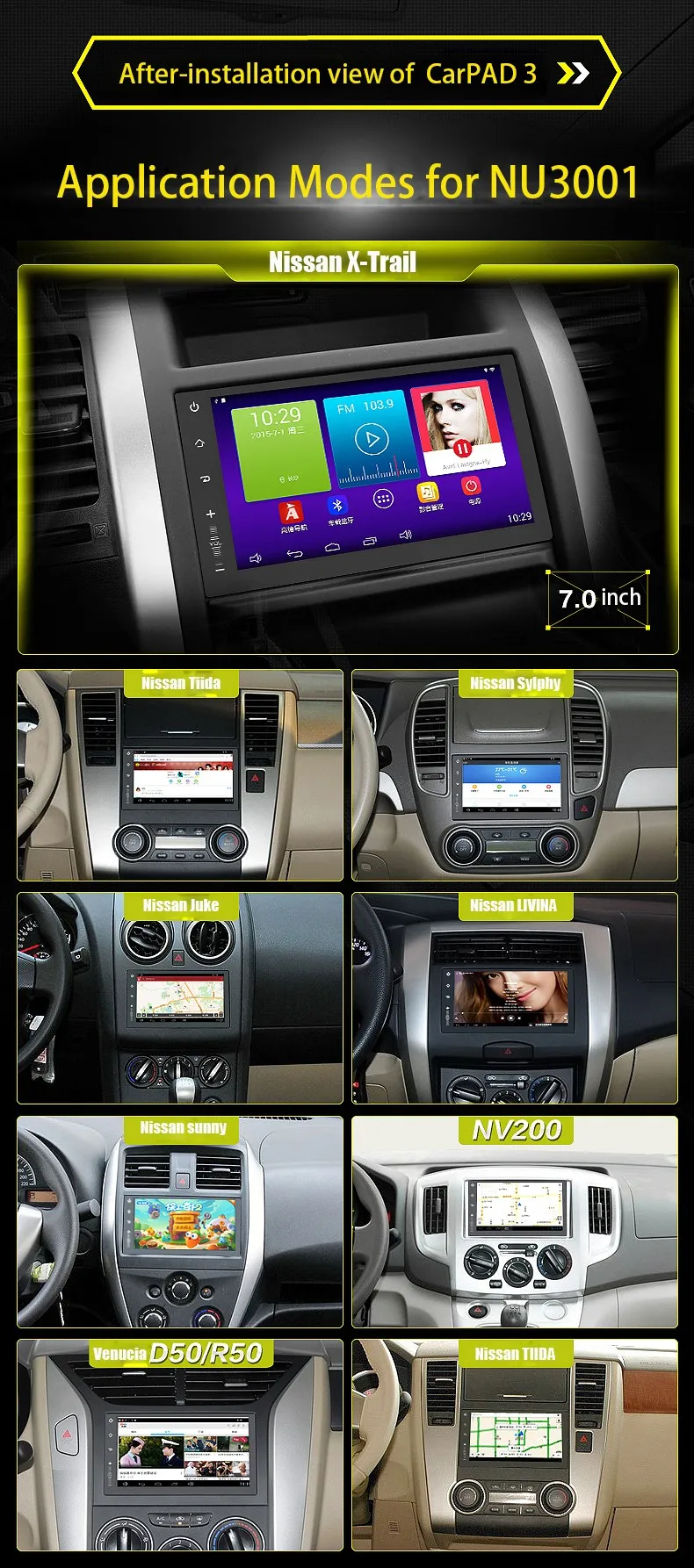 Newsmy Carpad3 Nr3001 32gb Quad Core 7 Inch Pure Android Car Gps 2din Dual Bluetooth Build In Wifi Gps Isdb Gps Phone Tracking Softwaregps Tracker For Persons And Pets Aliexpress