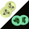Pair 3D Skulls Acrylic Glow in the Dark Ear Gauges Saddle Plugs Flesh Tunnels Expander Piercing Ear Stretching Jewelry ► Photo 1/6