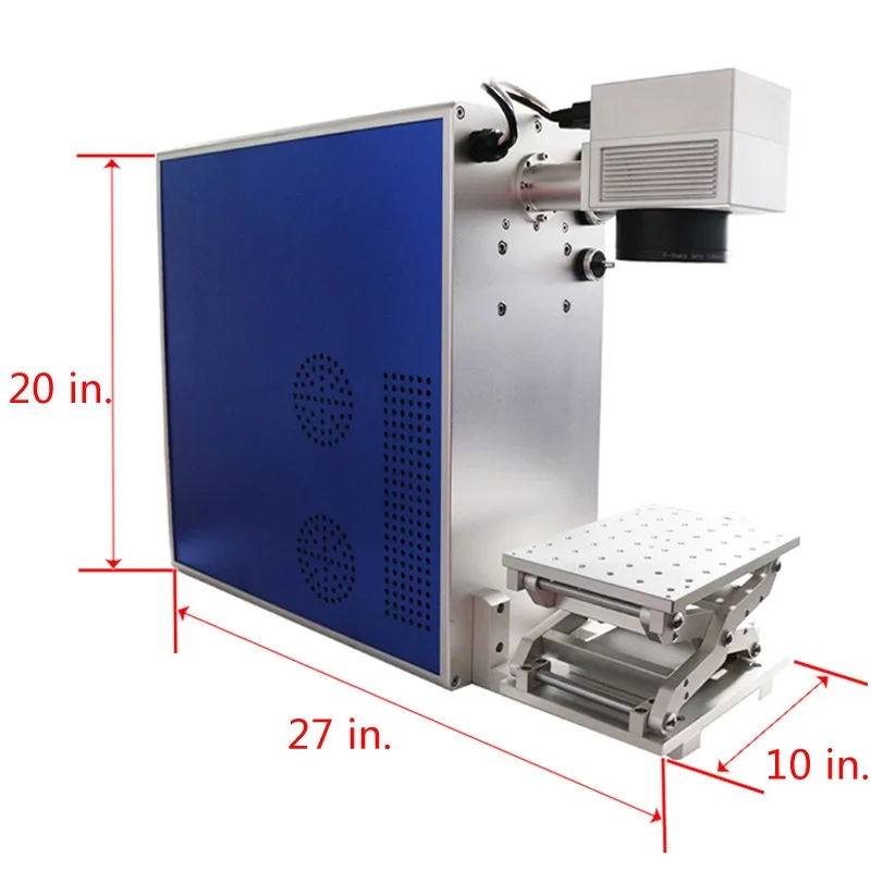 Легко Работать Портативный 20 Вт/30 Вт волоконно-лазерная маркировочная машина для золота, серебра, меди, сплава, алюминия