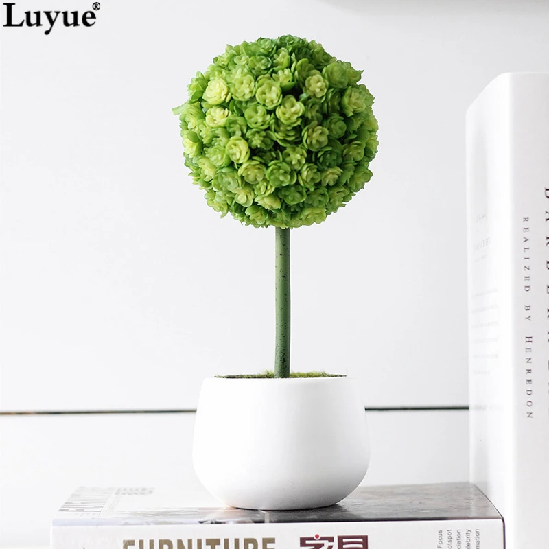 

Artificial plant pots decorative home garden Succulents fake green plant potted flowers office & hotel plastic flower pots