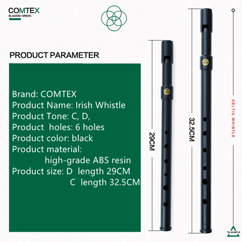 Высокое качество Ирландия COMTEX оловянный свисток флейта C& D Мелодия 6 отверстий ирландский свисток dizi Пенни Flauta музыкальный инструмент ABS смола