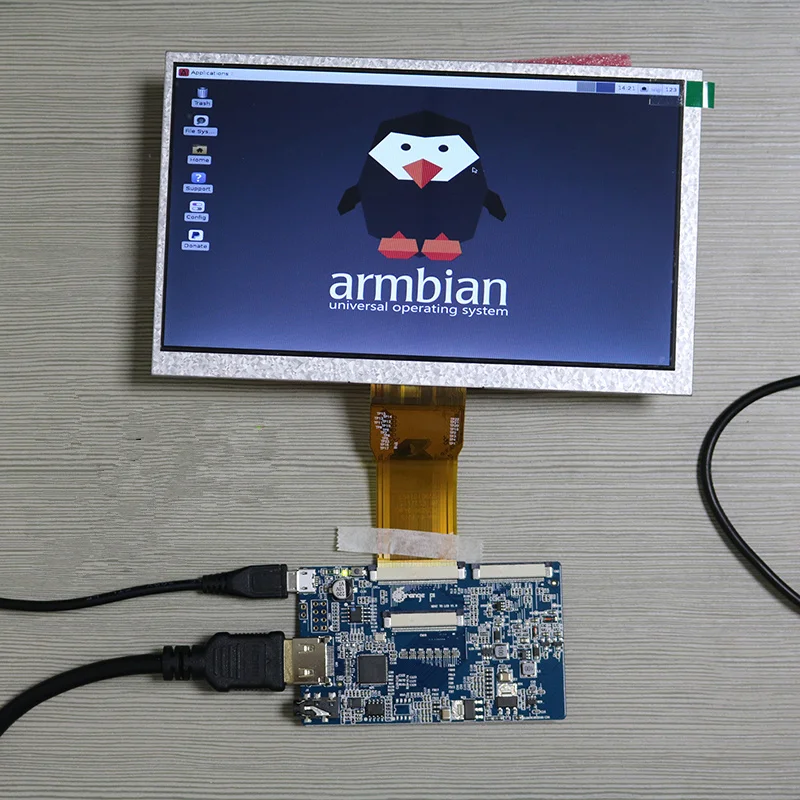 ЖК дисплей 1024*600 TFT экран + плата интерфейса Orangepi h3 макетная tft 7 дюймов для Orange Pi|screen