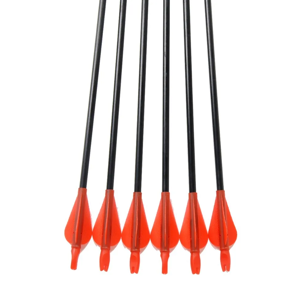 18pcs 30inch Whole Archery hunter Nocks Fletched Fiberglass Arrows