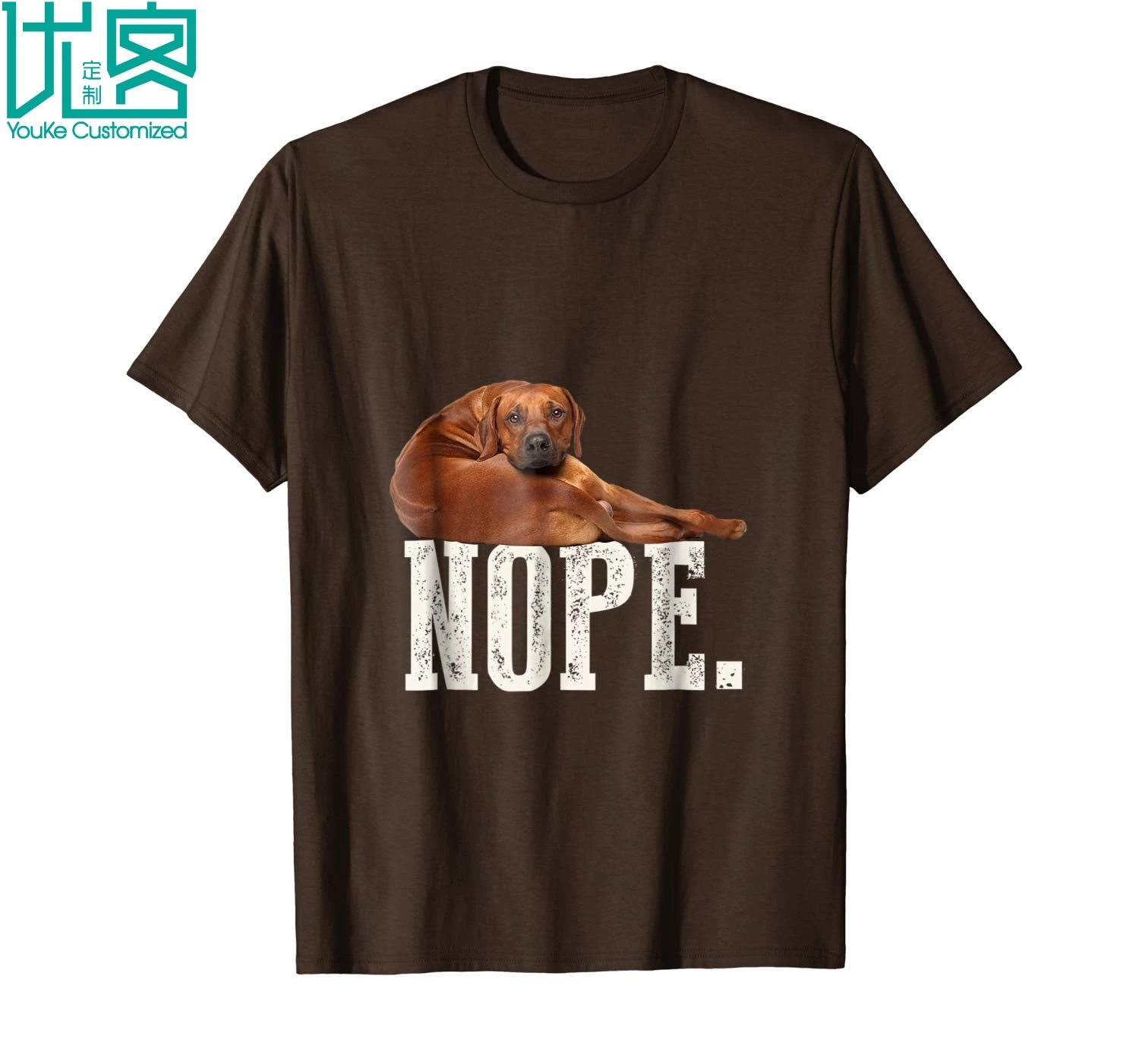 Nope Lazy Rhodesian Ridgeback T Shirt Dog Lover Gift Tee 2019 Summer Men's Short Sleeve T-Shirt | Мужская одежда