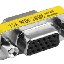 100 шт 15-контактный VGA SVGA Пол смены адаптер разъем переходник F/F Женский к 15pin HD15