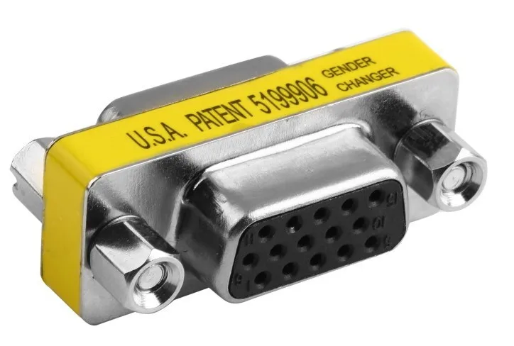 100pcs 15 Pin VGA SVGA Gender Changer Adaptor