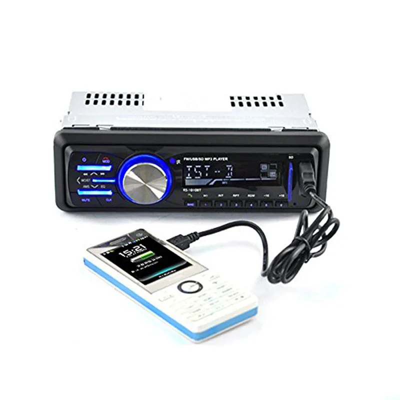 Автомобильный стереоприемник 12 В Bluetooth FM радио приемник FM/USB/SD/MMC/AUX/EQ/WMA/MP3 аудио
