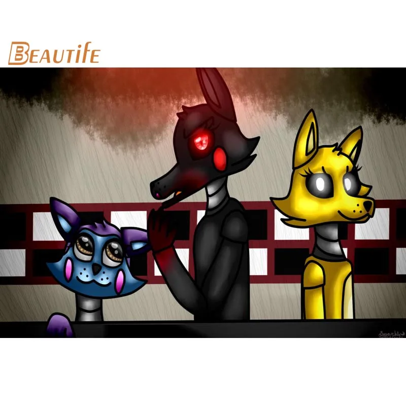 Five Nights at Freddys плакат ткань шелк Плакат Украшение дома стены Художественная ткань плакат печать 30X45 см, 40X60 см. 50X75 см, 60X90 см - Цвет: 10