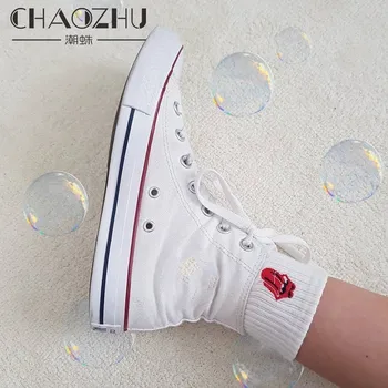 

CHAOZHU French Fashion Cotton Socks women Leon cartoon cute icon embroidery kawaii girls daily socks Christmas Gift