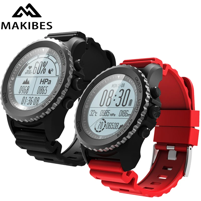 

Makibes G07 Bluetooth GPS Sport Watch Smart Watch IP68 Waterproof Dynamic Heart Rate monitor Multi-sport Men Watch GPS tracker