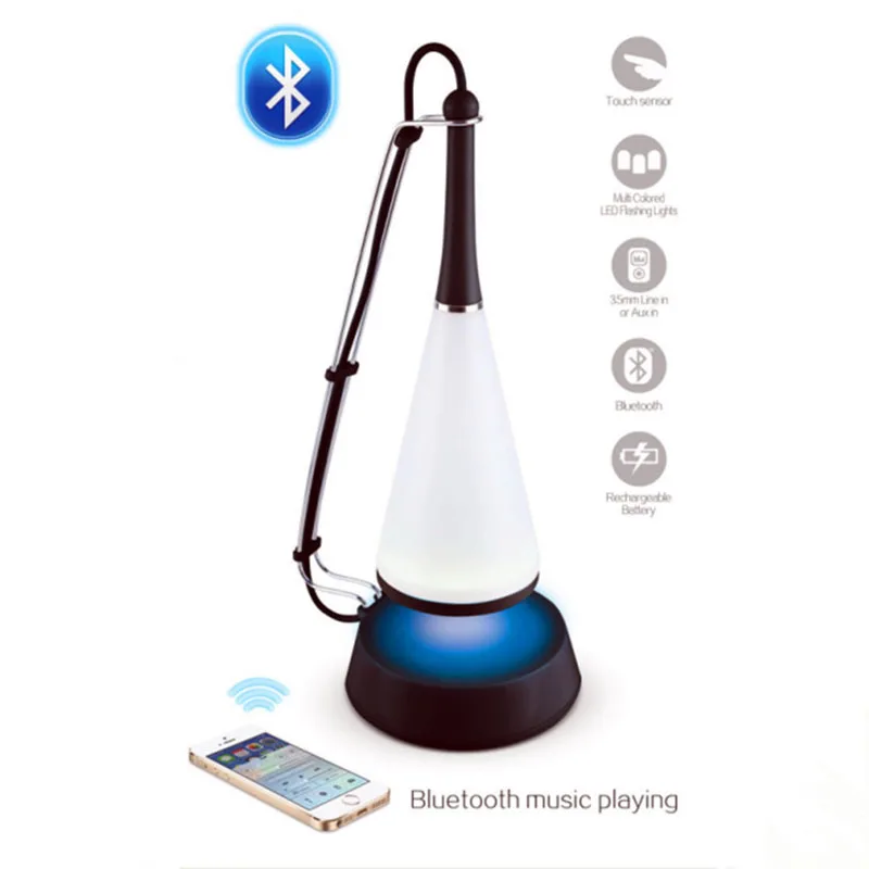 

Led night light creative gift Bluetooth music led desk lamp touch atmosphere lamp built-in lithium battery indoor lighting