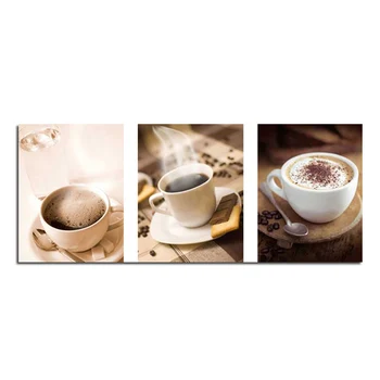 

Coffee sanlian figure 90x40 cross stitch diy full diamond drawing square supplies embroidered paste Mosaic home decoration