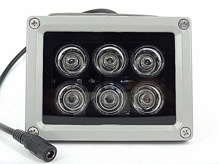 ИК подсветильник ка для камеры видеонаблюдения 6 светодиодов 60 м|light for|light ledlight led