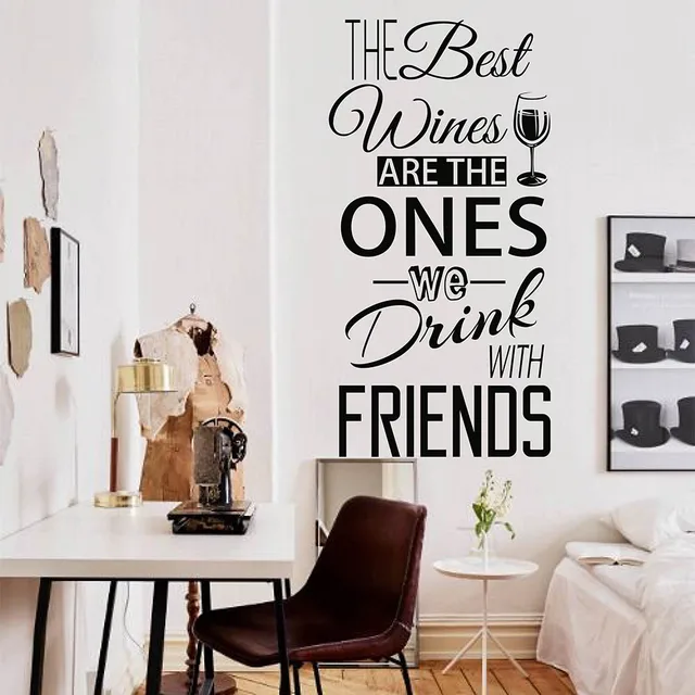 Special Offers The Best Wines Quote Decal Removable Vinyl Wine Quote Wall Sticker Wine Quote Wall Decor for Dining Room Kitchen Wall Quote 878Q Special Offers The Best Wines Quote Decal Removable Vinyl Wine Quote Wall Sticker Wine Quote Wall Decor for Dining Room Kitchen Wall Quote 878Q