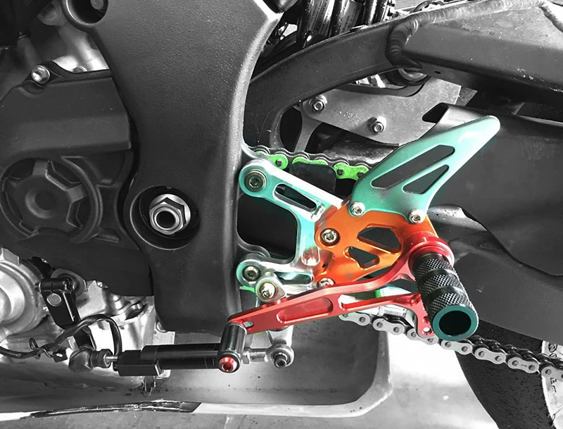 Подножки для мотоцикла для Kawasaki ZX-10R ZX10R- скоростной переключатель Rearset подножка подножки смена тормоза сзади комплект регулируемая