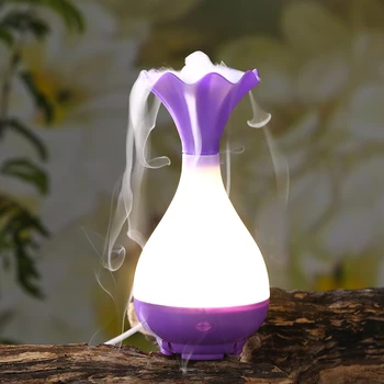 

Jade Bottle Led Humidifier Aroma Air Diffuser Purifier Atomizer essential oil diffuser difusor de aroma mist maker fogger