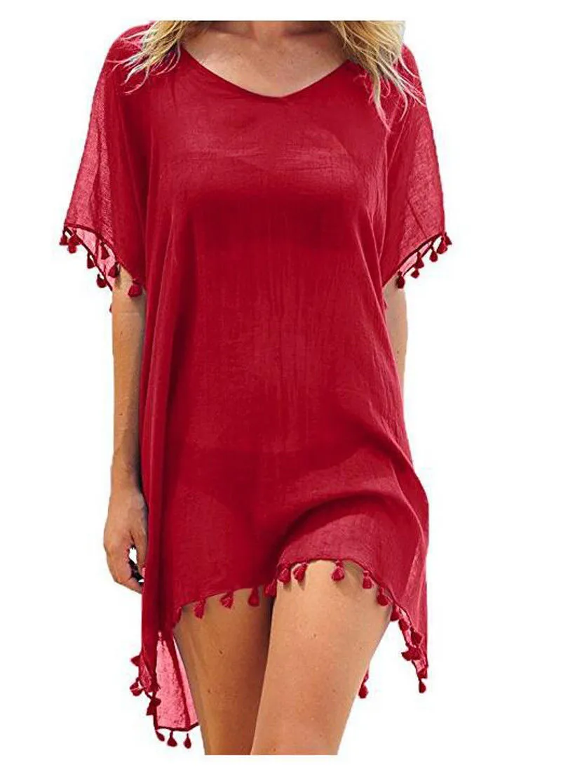 Women Beach Cover Up Lace Hollow Crochet Swimsuit Beach Dress Women 2021 Summer Cover-Ups Bathing Suit Ladies Beach Wear Tunic long beach dresses Cover-Ups