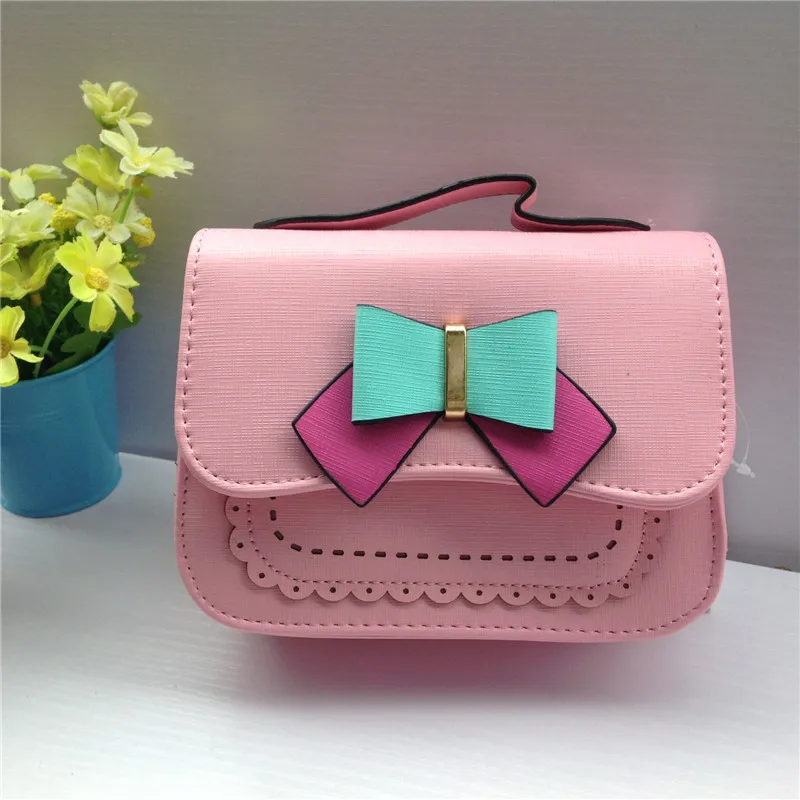 2018 Kids Girl Messenger Bags Cute Bow Shoulder Bag Travel Handbags For