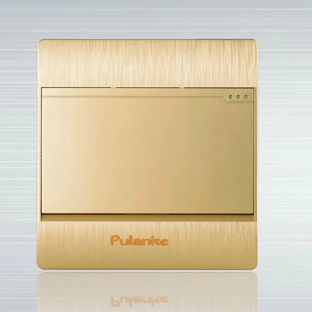 

Champagne gold brushed wall switch opened a double control switch