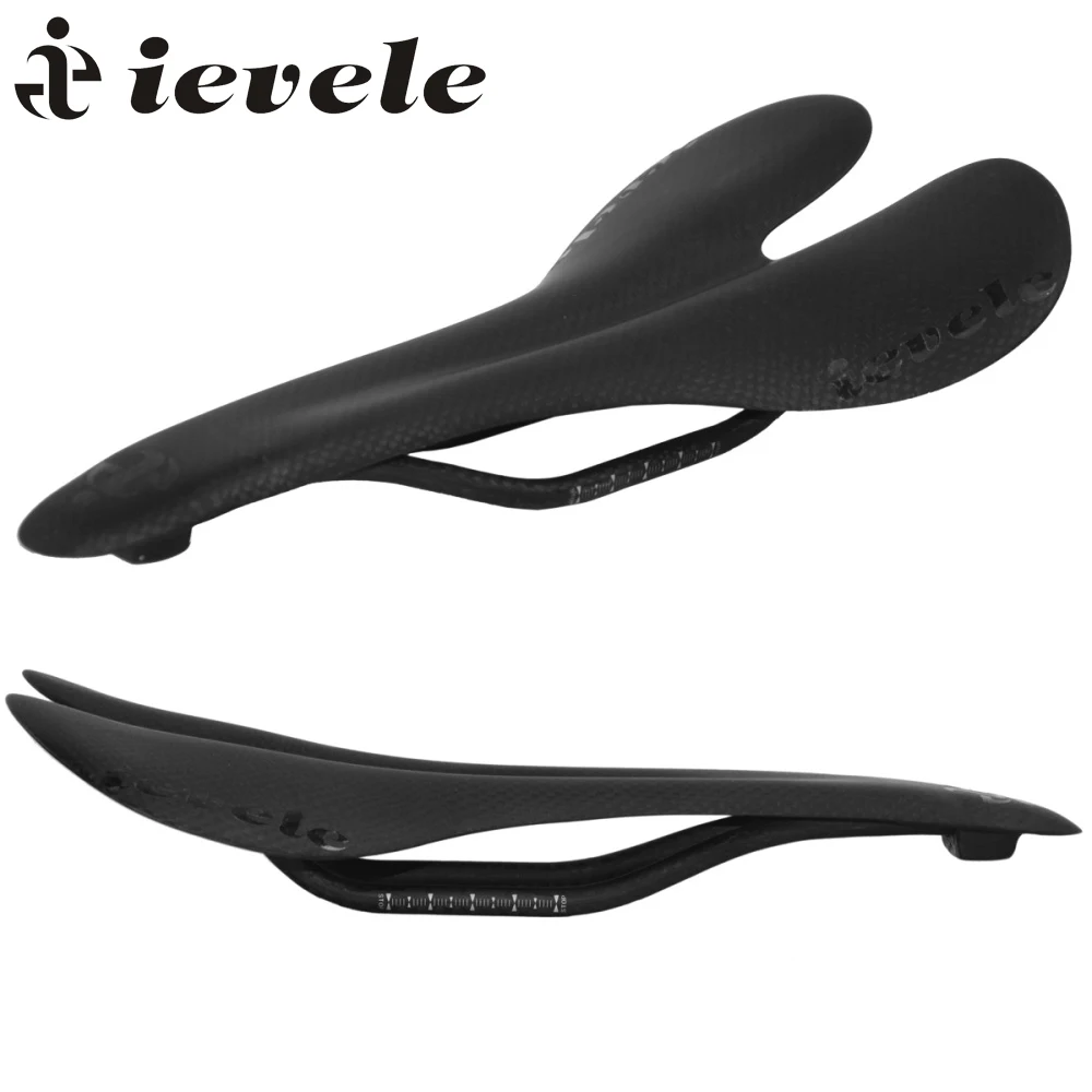 

2017 ievele Bicycle full Carbon Saddle Road/MTB Cycling Bike Carbon Fiber Seat Saddles Cushion 91g bicycle parts 270*135*50mm