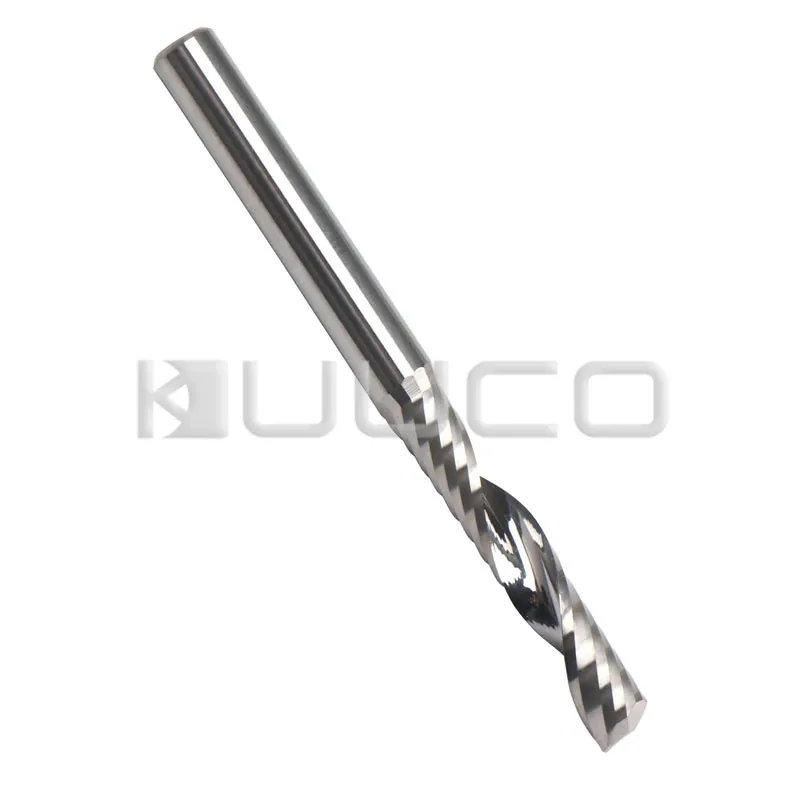 

Carbide Single Flute End Mill Router Bit 4 x 22MM Engraving Cutters CNC Spiral Milling Cutter for Aluminum/Acrylic/Plastic etc
