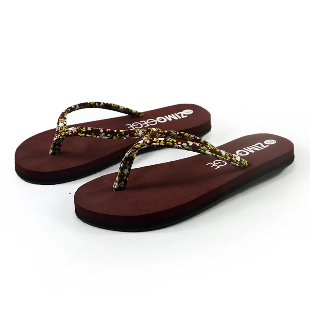 

SAGACE Women Floral Sponge Cake Slip-resistant Flip-flops Sandals Shoes High Quality Sexy Slides Women's Slipper Ladies Shoes