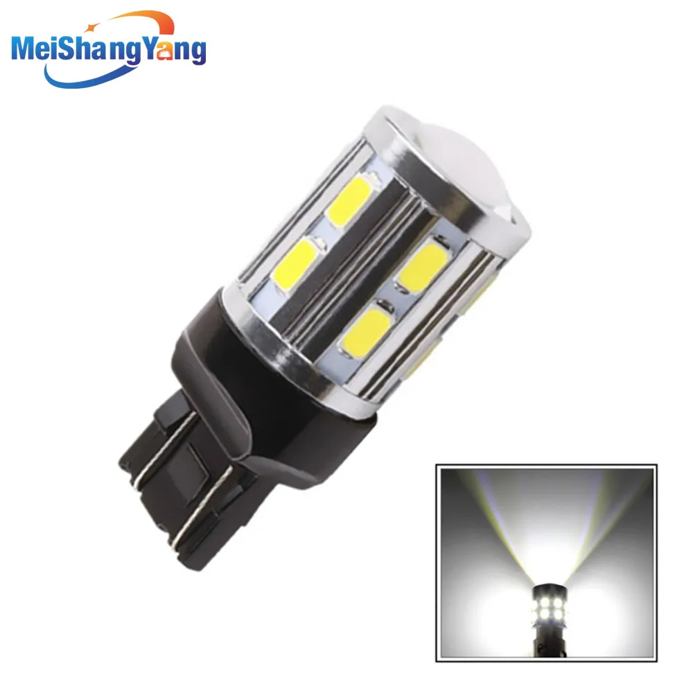 

7443 7440 Led car bulbs 12 SMD 5730 Xenon White W21/5W 5W High power Cree XPE LED lamp Bulbs car light source parking