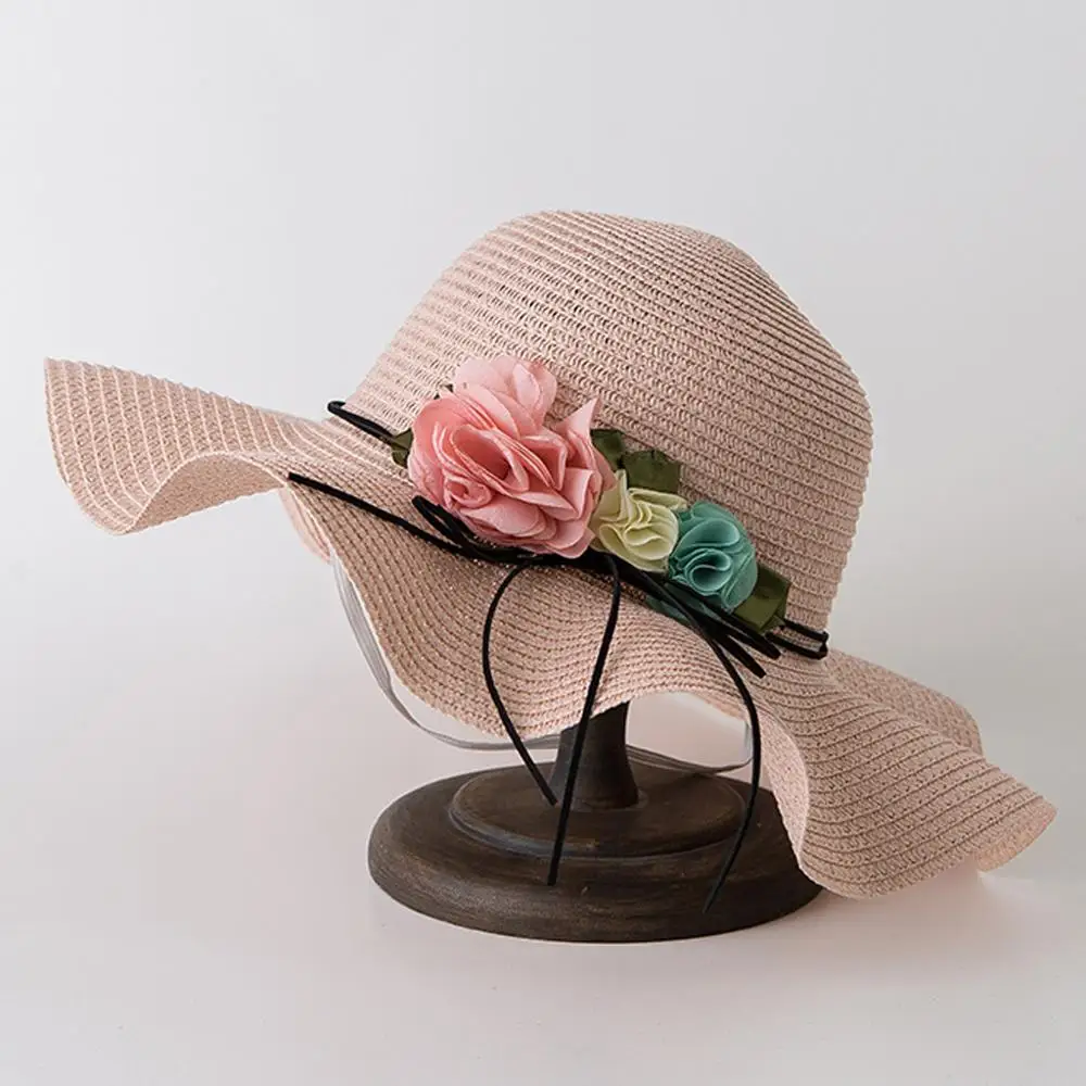 Summer Baby Newborn Photography Props Flower Breathable Hat Straw Sun