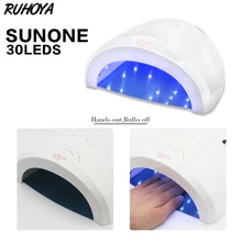 Ruhoya 48 Вт УФ светодиодная лампа портативная Высококачественная Сушилка для ногтей для маникюра и дизайна ногтей лампа для сушки ногтей набор для маникюра