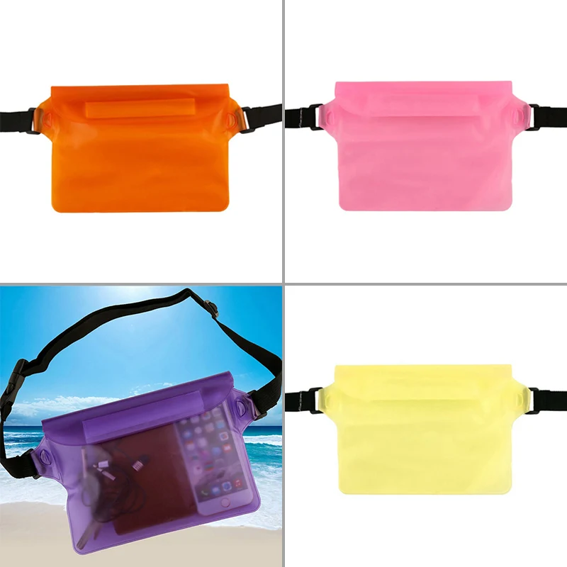 

Waterproof Pouch Bag Case with Waist Strap for Beach Boating Kayaking LBY2017