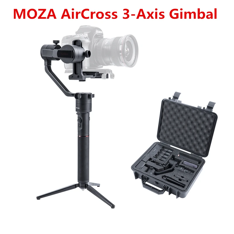 

MOZA AirCross 3 Axis Handheld Gimbal Stabilizer for Mirrorless 1800g Auto-Tuning Long Exposure Time-lapse for SONY CANON A7