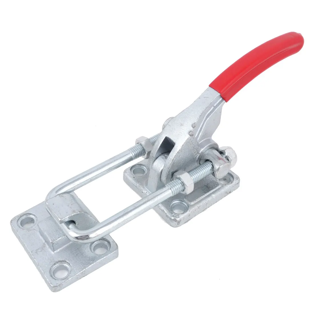 

UXCELL Quickly Holding Red Plastic Wrapped Handle Door Bolt Type Toggle Clamp 3400Kg 40380