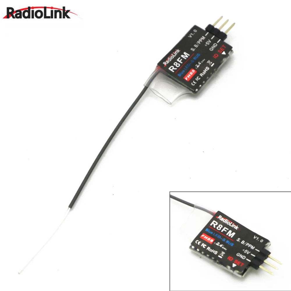 Радиоприемник R8FM Mini 2 4G 8 каналов 8CH FHSS для T8FB с поддержкой S BUS PPM|fhss receiver|radiolink receiverppm