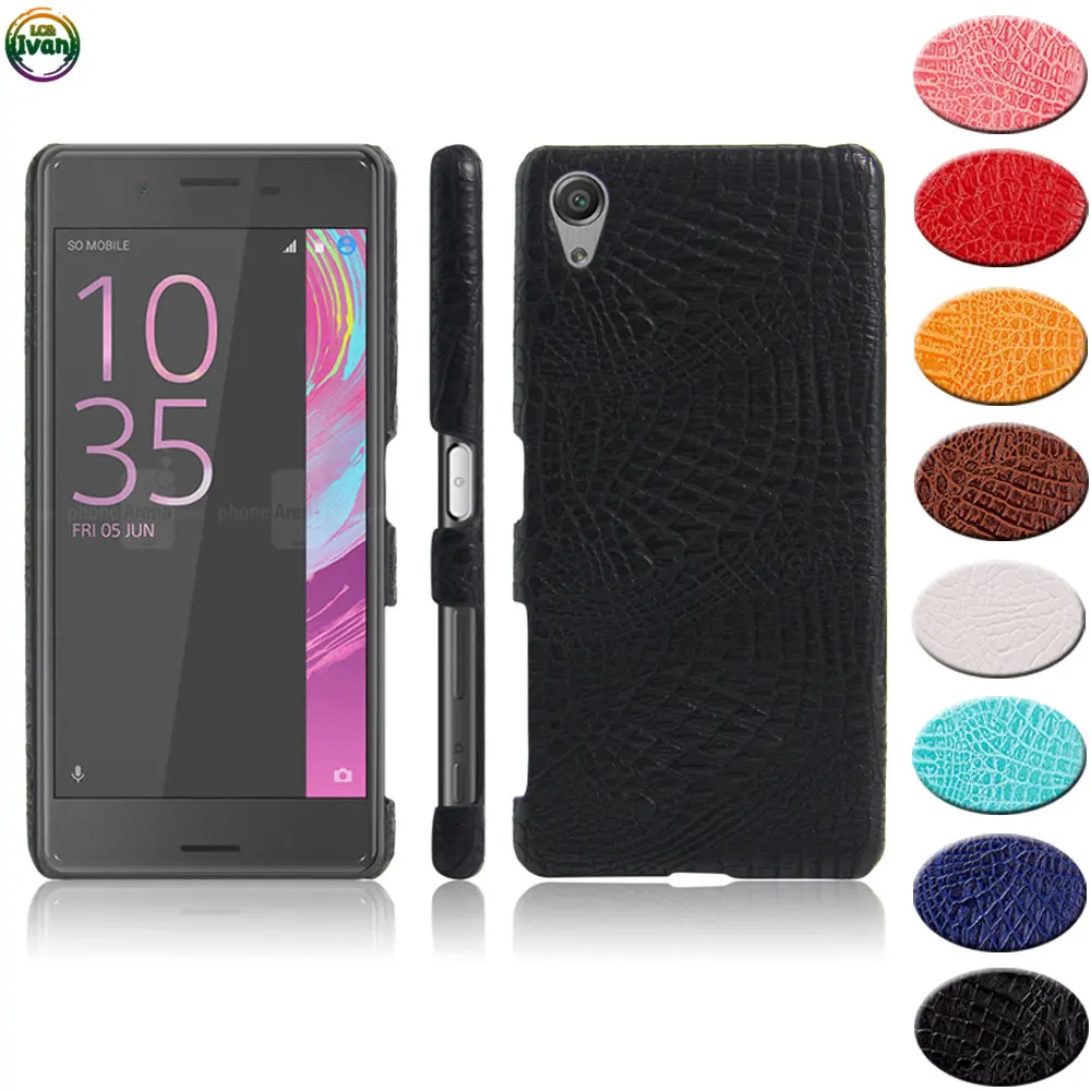 

Case For Sony Xperia X Performance F8131 F8132 SO-04H Fitted Leather Case Mobile Phone Cover For 502SO 50V33 Alligator Coque