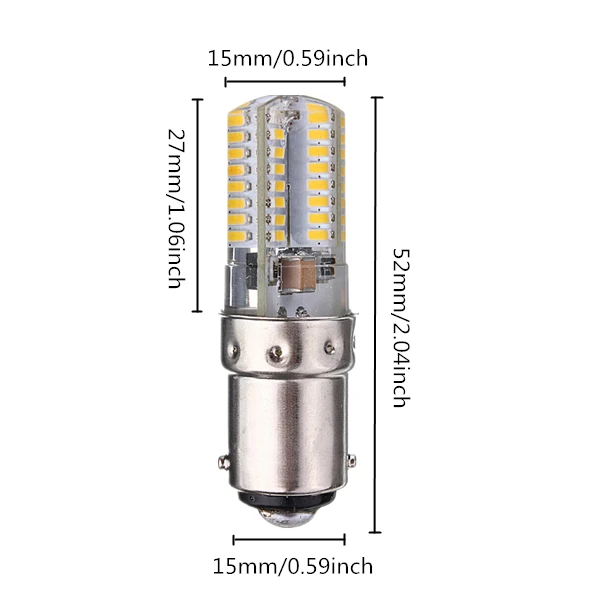 AC220V BA15D 2,6 Вт Светодиодный светильник SMD 3014 кристалл кукурузная лампа чистый белый теплый белый Высокая яркость Энергосберегающая лампа светильник ing