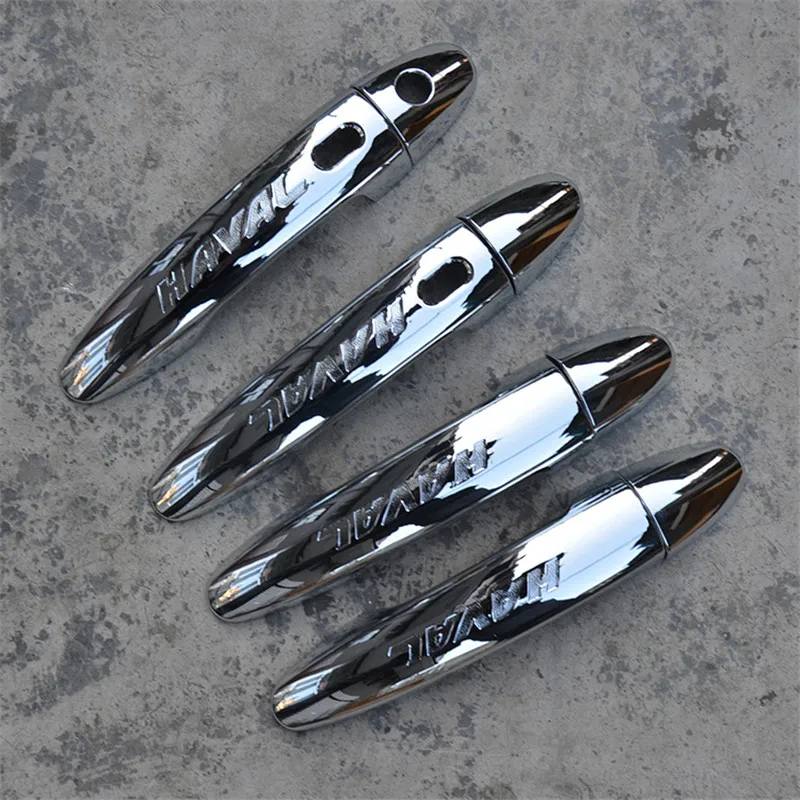 

ABS plating Door Handle Bowl Door handle Protective covering Cover Trim for 2015 2016 Great Wall Haval H2 Car styling