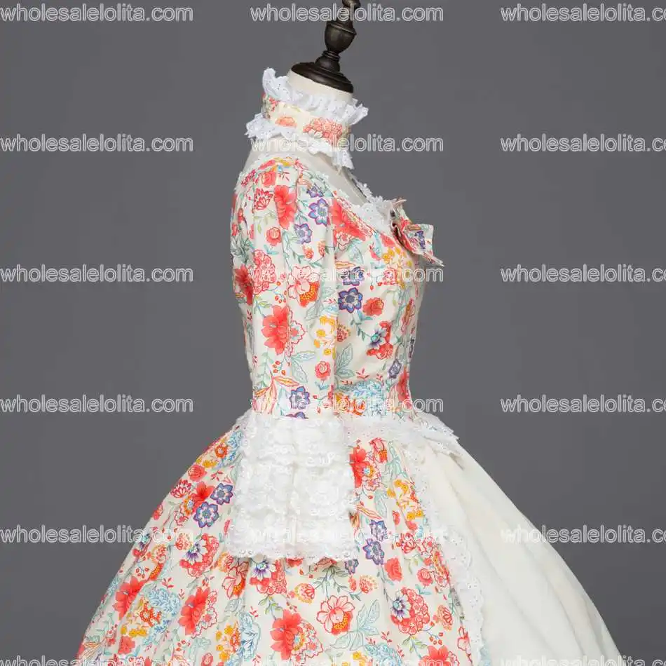 Платье из парчи с принтом Marie Antoinette Renaissance бальное платье платья вампира на