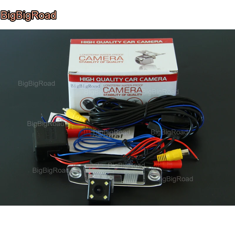 

BigBigRoad Car Rear View Reverse Camera with Filter / power relay For Kia k3 Sportage R 2 Opirus Amant / hyundai sonata Sorento
